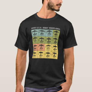 Camiseta WW2 USA Amy War Planes