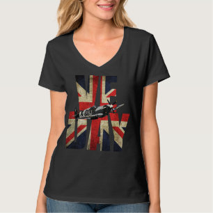 Camiseta WW2 VE Dia 75º AVIÃO SINDICATURA DA UNIÃO DE JACK 