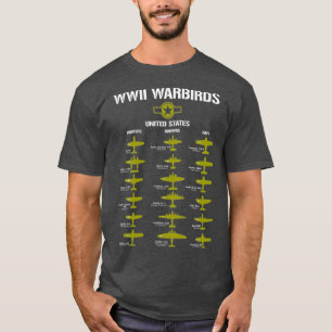 Camiseta WW2 Warbird dos Estados Unidos