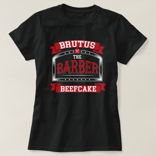 Camiseta WWE Brutus Beefcake The Barber Graphic T-Shirt (Frente do Design)