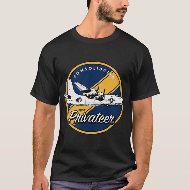Camiseta WWII Consolidação PB4Y-2 Veterano Privado (Frente)