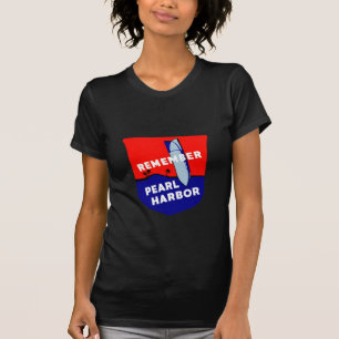 Camiseta WWII recordam o Pearl Harbor