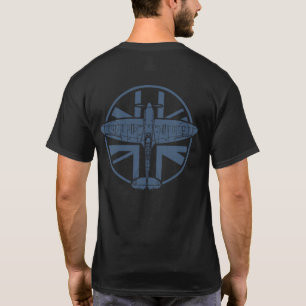 Camiseta WWII Spitfire RAF 021 Dark Mediterranean Blue