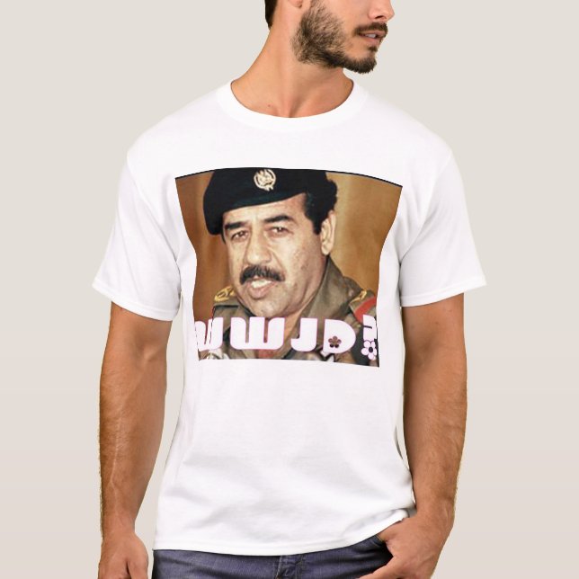 Camiseta WWJD sobre Saddam? (Frente)