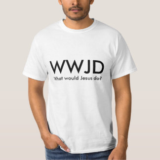 Camiseta WWJD - What would jesus do?