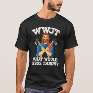 Camiseta WWJT O que Jesus jogaria machado jogando!