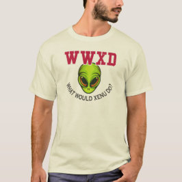 Camiseta WWXD O Que Xenu Do Scientology Cultaria Protesto