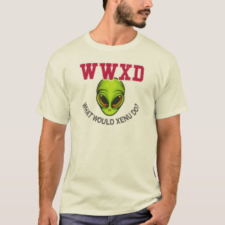 Camiseta WWXD O Que Xenu Do Scientology Cultaria Protesto