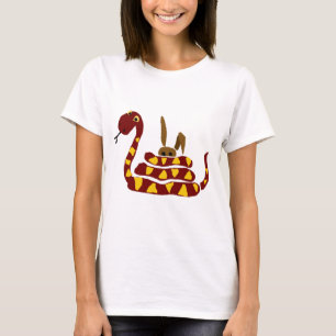 Camiseta WX- cobra engraçado que espreme desenhos animados