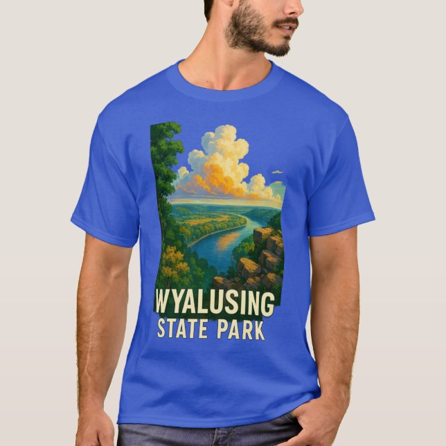 Camiseta Wyalusing State Park Scenic Bluff Driftless Region (Frente)