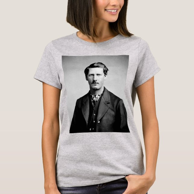 Camiseta Wyatt Earp: Advogado, Lutador, Guardião de Salão (Frente)