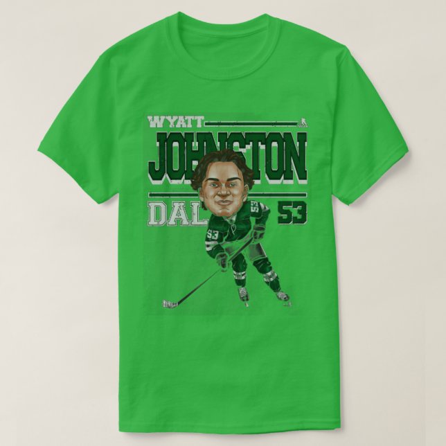 Camiseta Wyatt Johnston Dallas toon TShirt (Frente do Design)