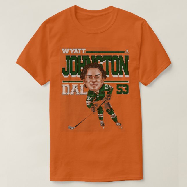 Camiseta Wyatt Johnston Dallas toon TShirt 1 (Frente do Design)