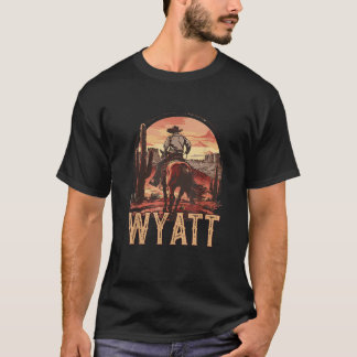 Camiseta Wyatt Western Country Cowboy Crianças Meninos Todd