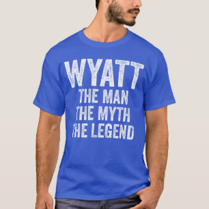 Camiseta Wyatthe Manhe Mythhe Lenda Primeiro Nome Wyatt ret