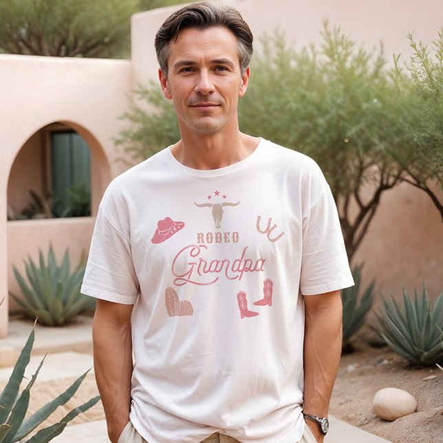 Camiseta WYNONA Blush Pink Cowgirl Rodeo Avô (Criador carregado)