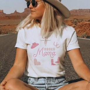 Camiseta WYNONA Blush Pink Cowgirl Rodeo Mama