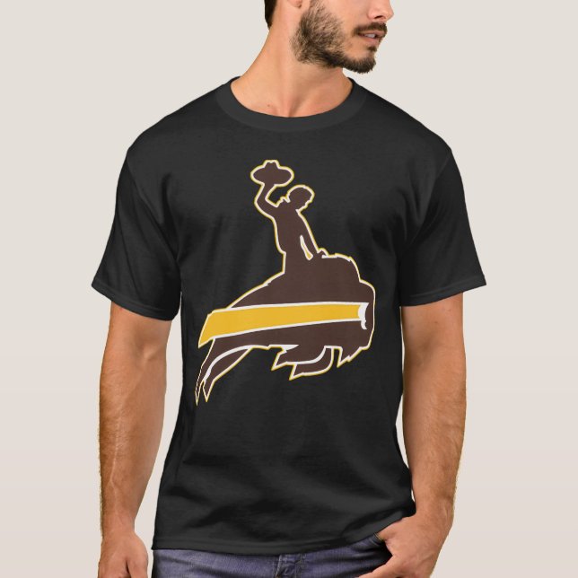 Camiseta Wyoming Bills Cowboy Buffalo Football Western Styl (Frente)