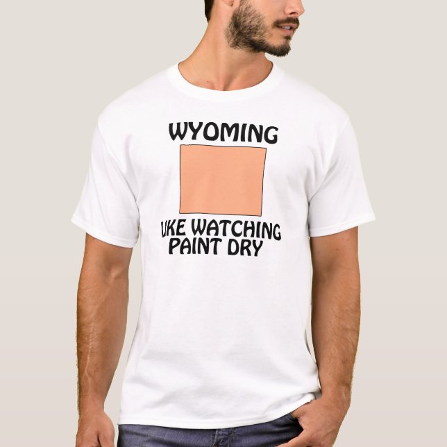 Camiseta Wyoming - Como Observar a Pintura Secar (Frente)