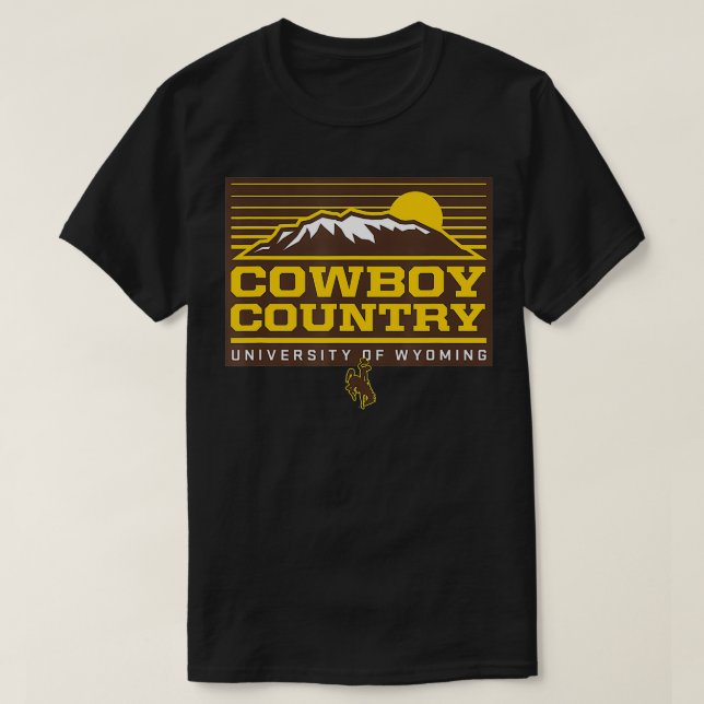 Camiseta Wyoming Cowboys Roupa Cowboy Country (Frente do Design)