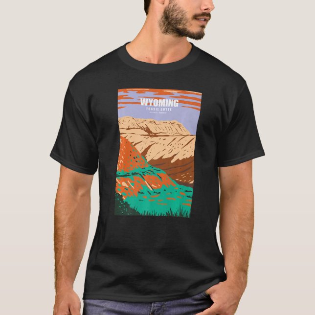 Camiseta Wyoming Fossil Butte National Monument Adventure C (Frente)