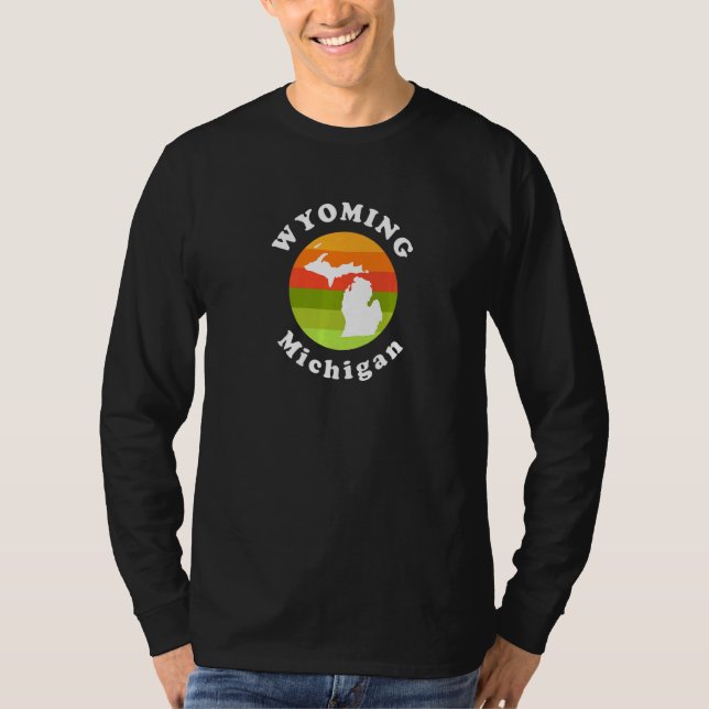Camiseta Wyoming Michigan Outdoors Sunrise MI Vacation Prem (Frente)