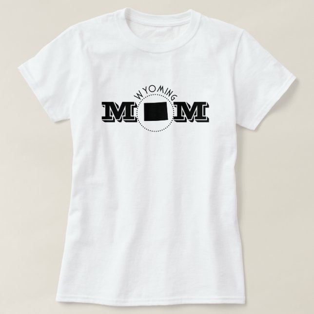 Camiseta Wyoming Mom  (Frente do Design)