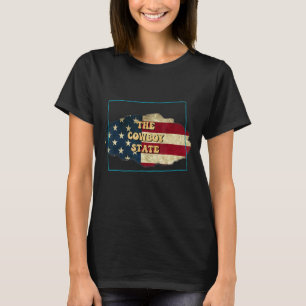 Camiseta Wyoming Por Que Nós Flag Motto