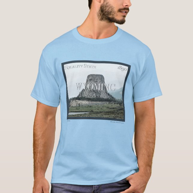 Camiseta Wyoming Poster (Frente)