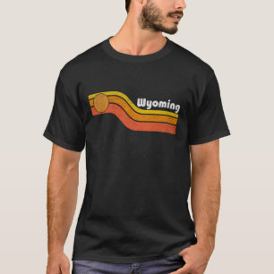 Camiseta Wyoming - Roupas Retrô Homens Mulheres Anos 70 80