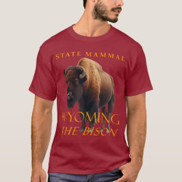 Camiseta Wyoming Territory Mammal O Bison