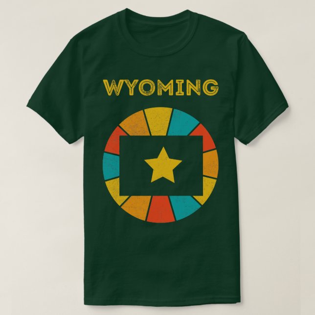 Camiseta Wyoming Vintage Afressou Souvenir 1 (Frente do Design)