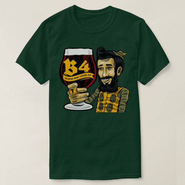 Camiseta x27B4x27 Ale Belga Forte Escuro t T (Frente do Design)