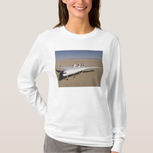 Camiseta X-48B misturou o veículo aéreo desvirilizado cor