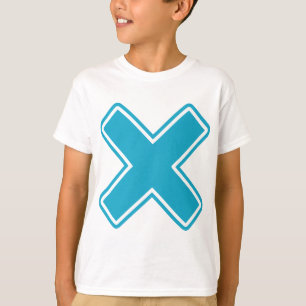 Camiseta X azul