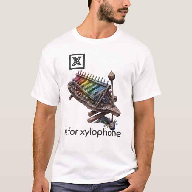 Camiseta X é para Xylphone T-Shirt (Frente)