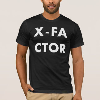 Camiseta X-Fator - preto clássico