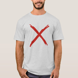 Camiseta X marca o ponto