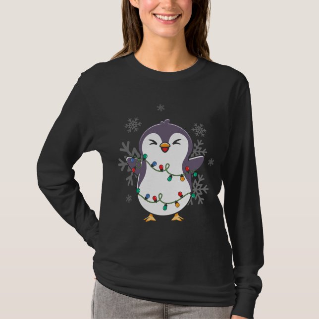 Camiseta X-mas Lights Guitar Ugly Christmas Sweater Family (Frente)