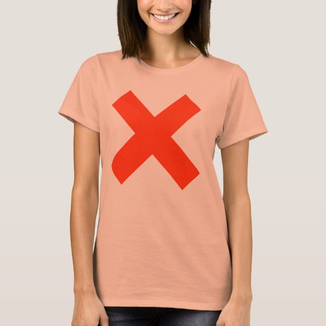 Camiseta X t-shirt feminina (Frente)