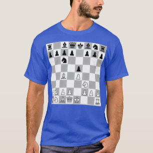 Camiseta Xadrez Abrindo Piano Giuoco Jogador Italiano E4 