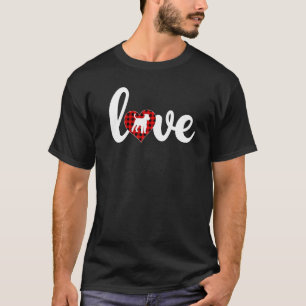 Camiseta Xadrez Buffalo Love Airedale Terrier Namorados