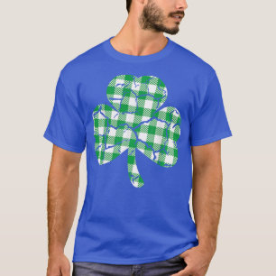 Camiseta Xadrez Buffalo Lucky Clover Shamrock Rua D de Patr
