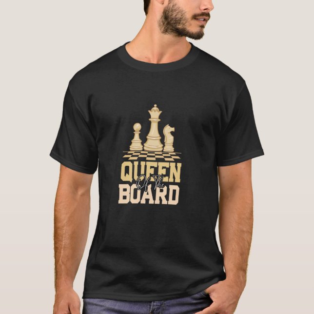 Camiseta Xadrez Chess Rainha Do Conselho (Frente)