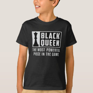 Camiseta Xadrez Conselho Xadrez da Rainha Negra Conselho Xa