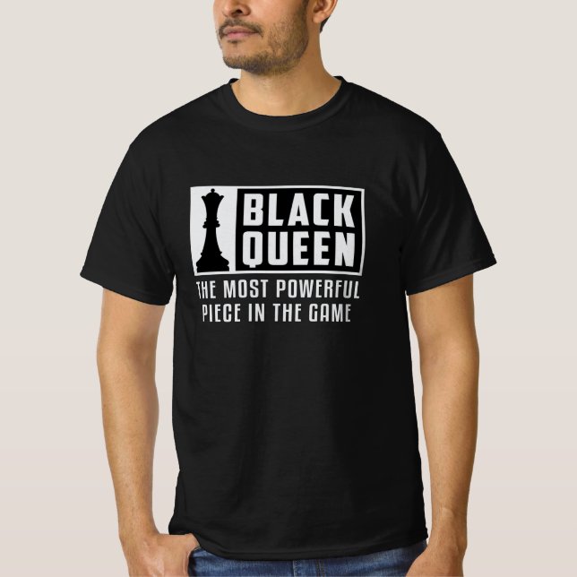 Camiseta Xadrez Conselho Xadrez da Rainha Negra Conselho Xa (Frente)