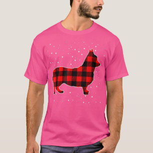 Camiseta Xadrez Corgi Natal Matando Presente Xmas