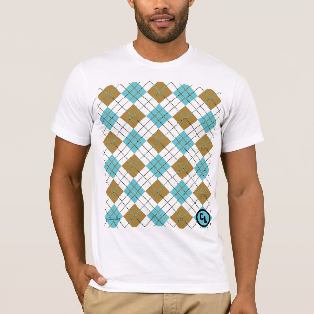 Camiseta Xadrez de Argyle do CL (Frente)