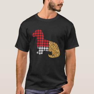 Camiseta Xadrez de Búfalo-Leopardo-Dia de os namorados de C