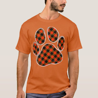 Camiseta Xadrez de búfalos preto e laranja - Impressão para